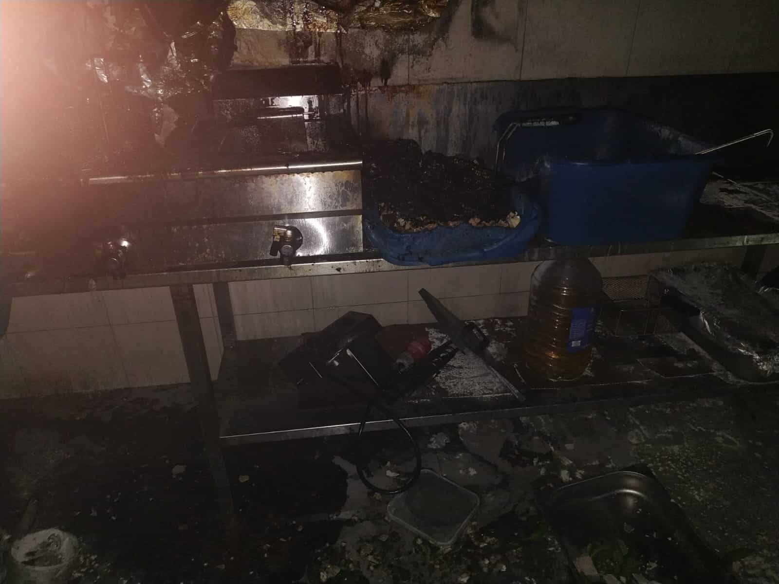 שריפה במסעדה