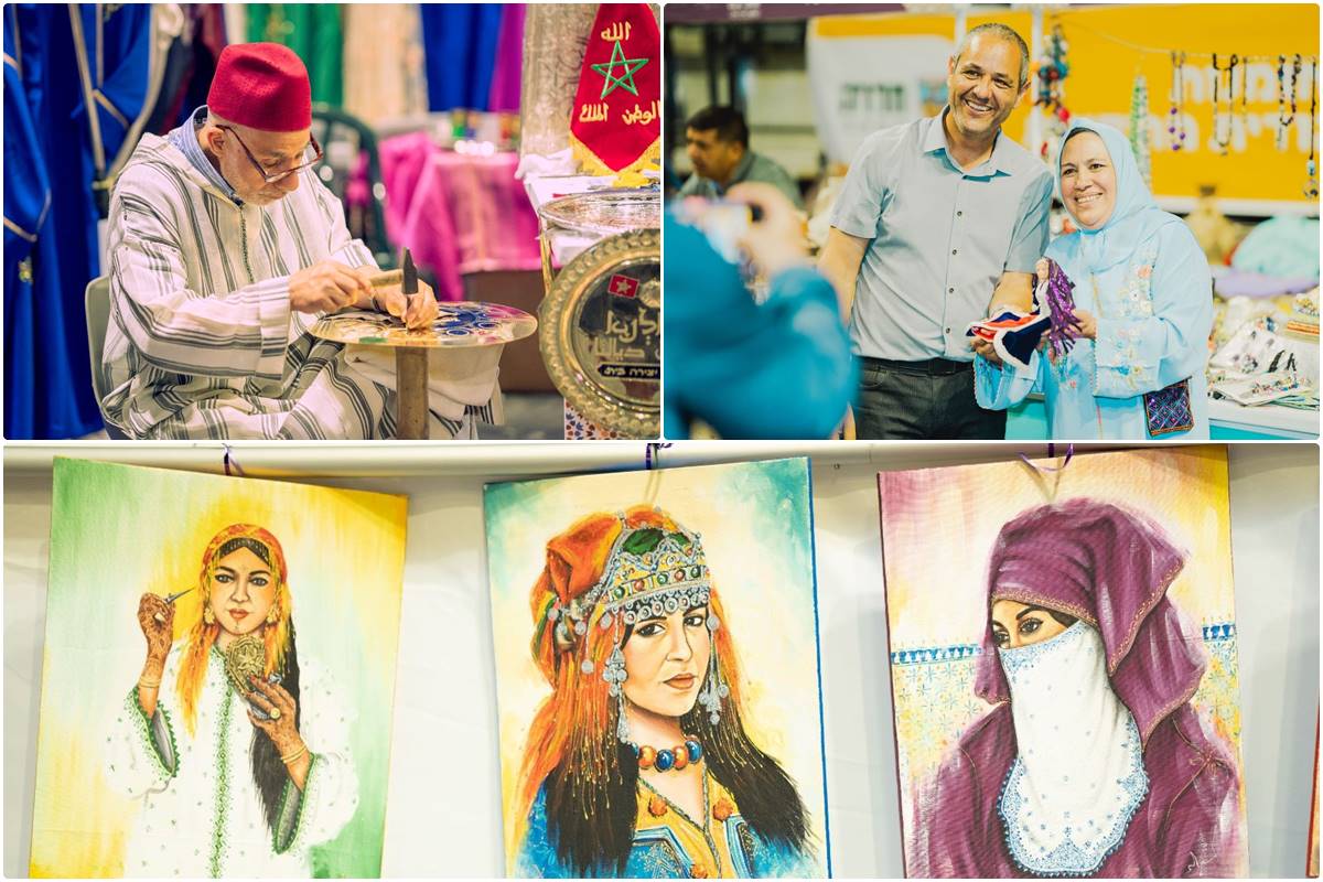 צילמו את התערוכה דיאלנא - אמנות מרוקאית אותנטית בעיר חדרה: שלומי גבאי, רמה שפי, יאיר כץ ורמי עבדיאל