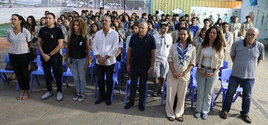 חדרה זוכרת אירועים ה-7 באוקטובר שנה