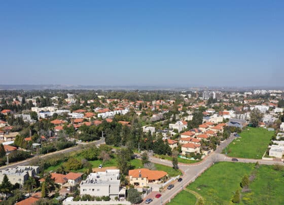 פסטיבל קיץ. פרדס חנה צילום מהאוויר.