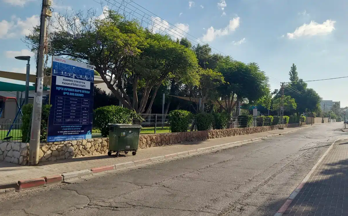 הצפות בחדרה. רחוב אהרונוב