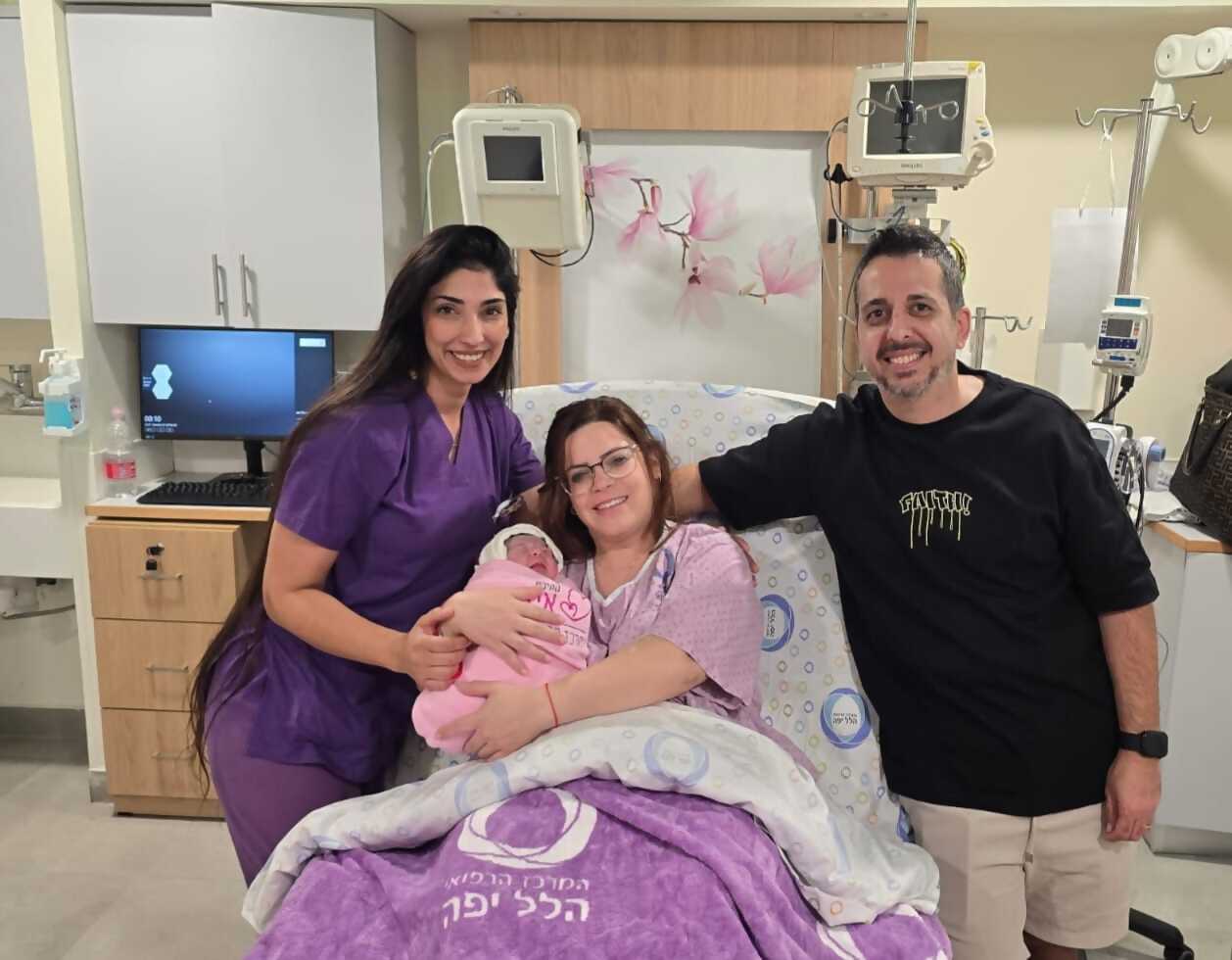 היולדת הראשונה של ראש השנה במרכז הרפואי הלל יפה