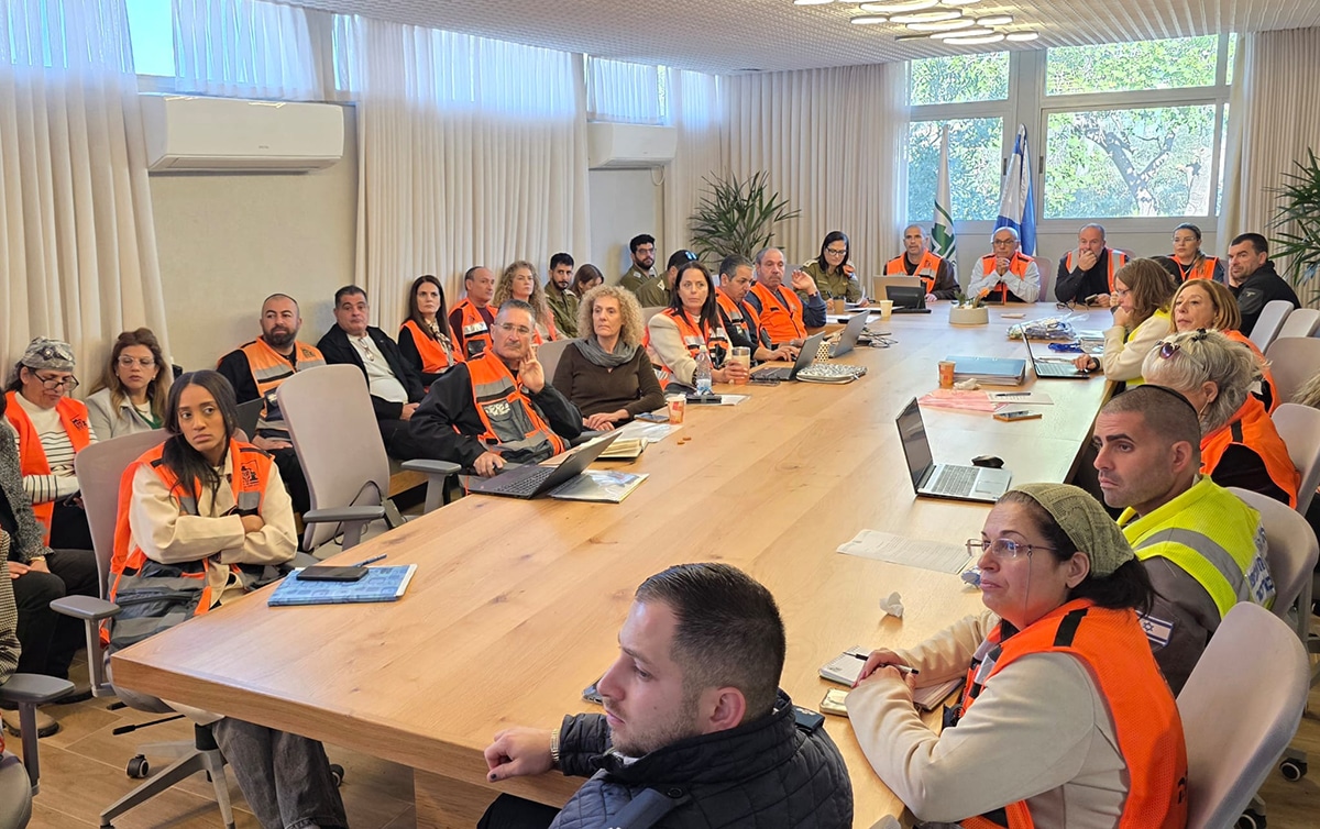 תרגיל חירום בפרדס חנה כרכור