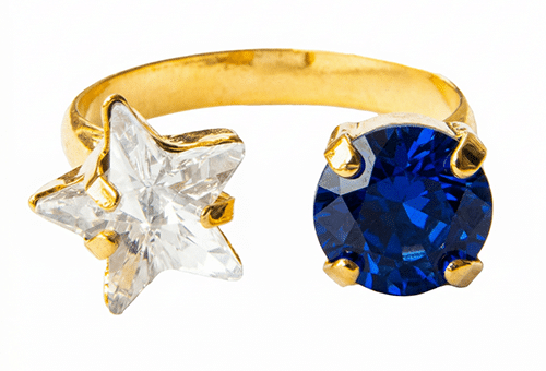 תכשיטים כחול לבן. נטע ליבנה