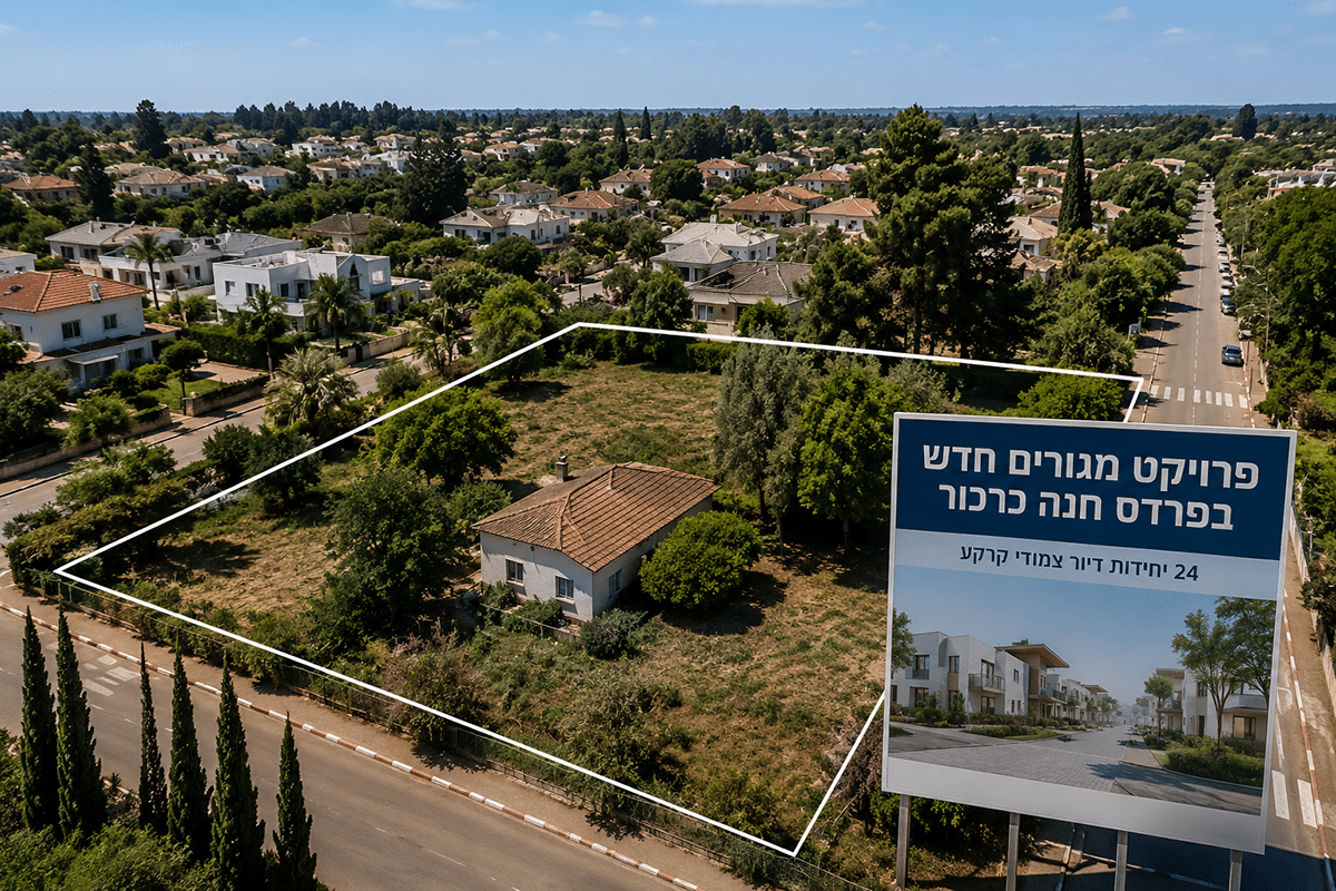פרויקט מגורים בפרדס חנה כרכור