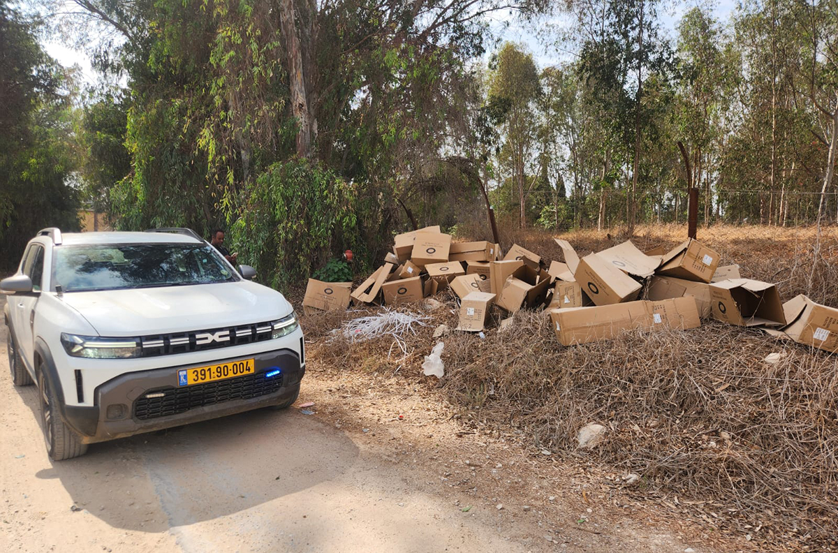 איתור השלכת פסולת